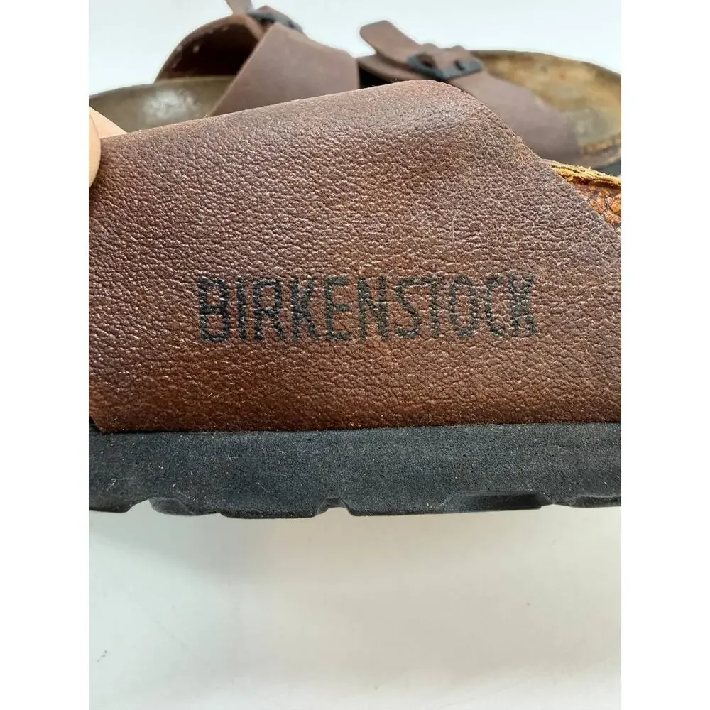 Birkenstock Mayari Brown Leather Sandals Men's EU 41 US 8 Adjustable